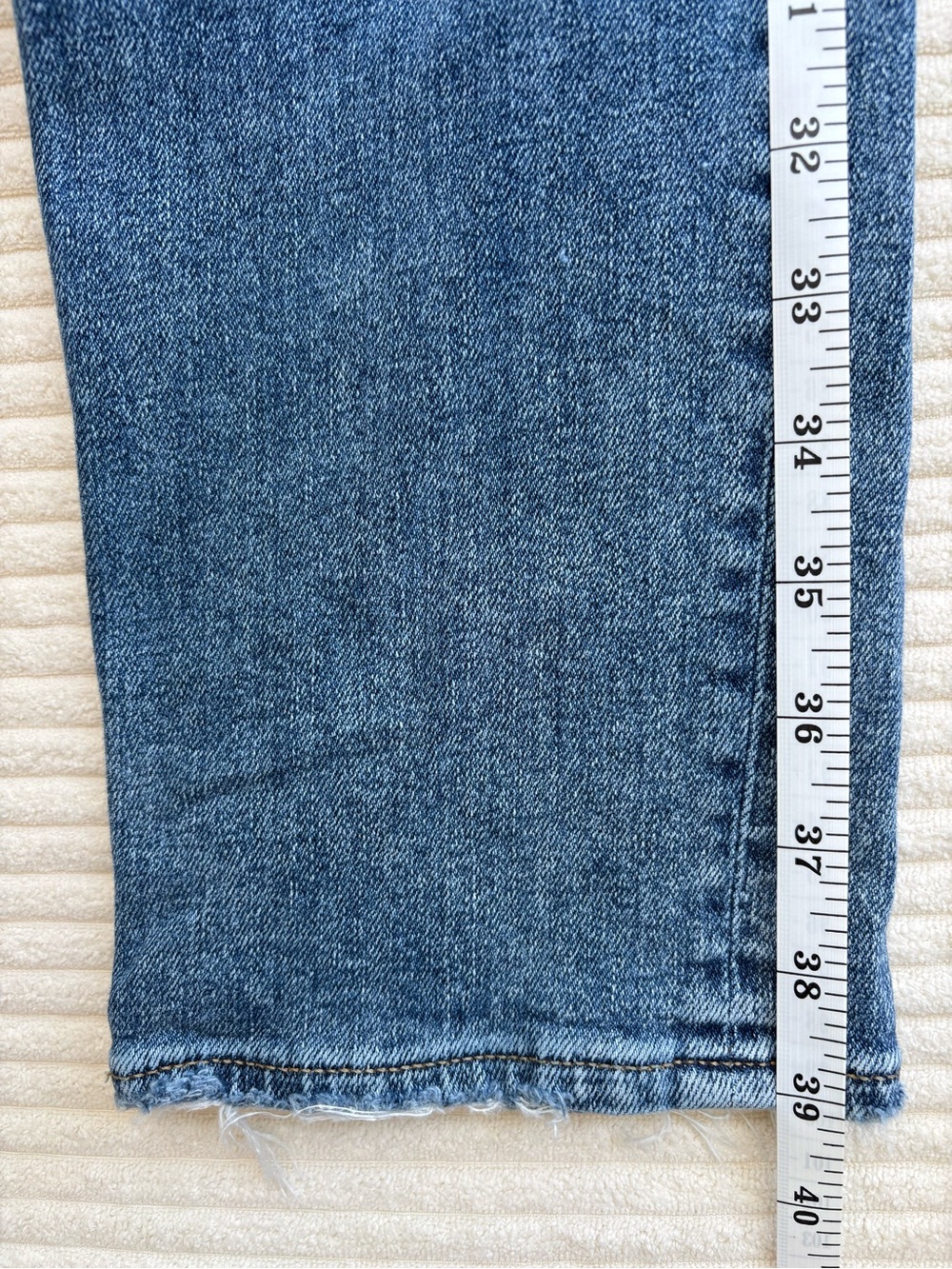 J.Crew Slim Boyfriend Jeans Size 25 Medium Blue Wash Distressed - Picture 10 of 10